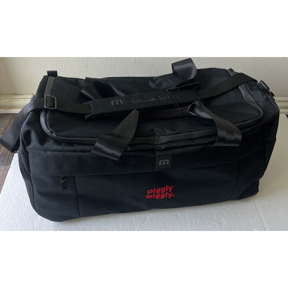 Travis Mathew Duffel Bag Gym Travel CarryOn Men Shoulder Strap Piggly Wiggly New